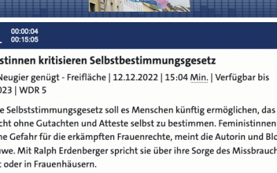 Interview bei WDR 5 zum Selbstbestimmungsgesetz