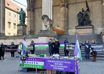 Demons­tra­ti­on in Mün­chen zum Weltfrauentag