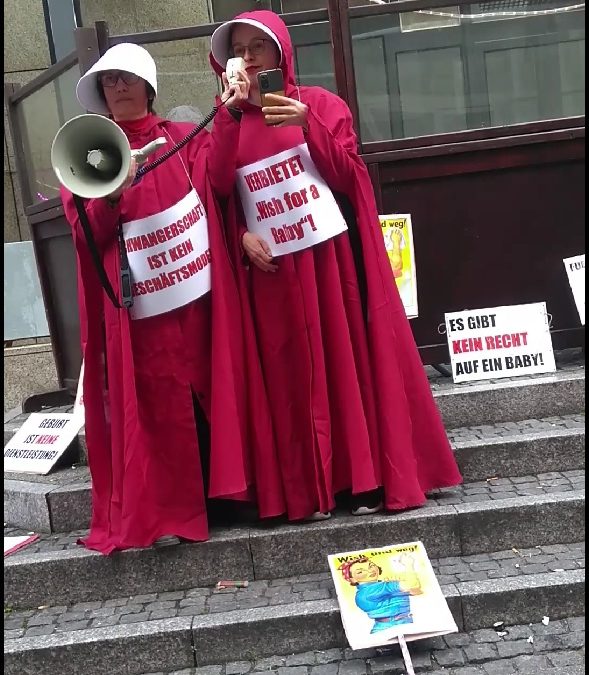 Eröffnungsrede Carla Protest gegen wish for a baby messe in köln am 18. oktober 2025