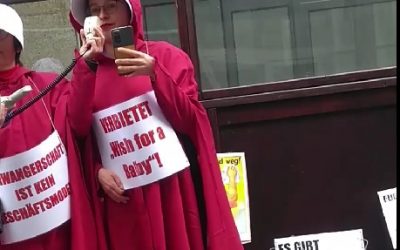 Eröffnungsrede Carla Protest gegen wish for a baby messe in köln am 18. oktober 2025