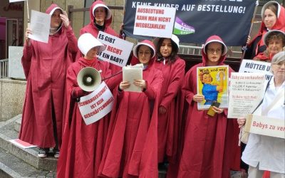 Rede Fem Protest gegen wish for a baby messe in köln am 18. oktober 2025