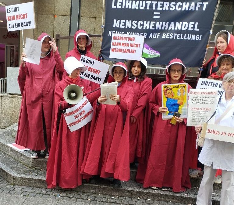 Rede Fem Protest gegen wish for a baby messe in köln am 18. oktober 2025