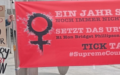 OneYearLater Solidarische Aktion mit Frauen und Mädchen in UK am 11.04.2026 – Rede von Ina Wagner